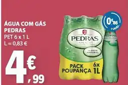 E.Leclerc Água com gás pedras pet promoção