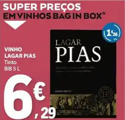 E.Leclerc Vinho lagar pias tinto bib promoção
