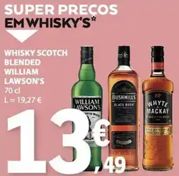 E.Leclerc Whisky scotch blended william lawson's promoção