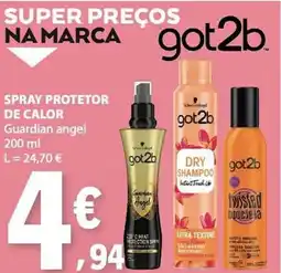 E.Leclerc Got2b spray protetor de calor promoção