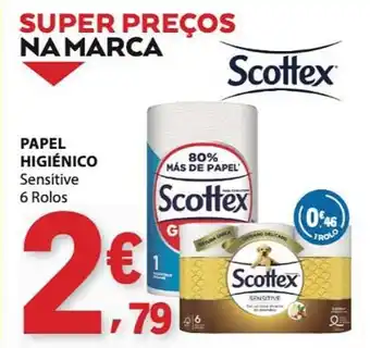 E.Leclerc Papel higiénico scottex promoção