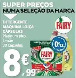 E.Leclerc Detergente máquina loiça cápsulas Fairy promoção