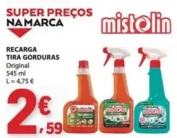 E.Leclerc Recarga tira gorduras mistolin promoção