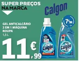 E.Leclerc Gel anticalcário 2 em 1 máquina roupa Calgon promoção