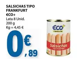 E.Leclerc Salsichas tipo frankfurt €co+ promoção