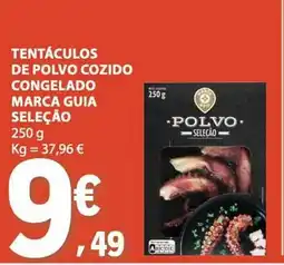 E.Leclerc Tentáculos de polvo cozido congelado marca guia seleção promoção