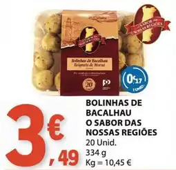 E.Leclerc Bolinhas de bacalhau o sabor das nossas regiões promoção