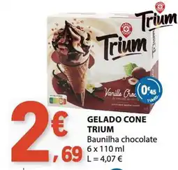 E.Leclerc Gelado cone trium promoção