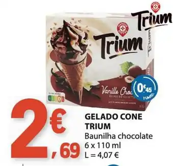 E.Leclerc Gelado cone trium promoção
