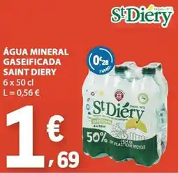 E.Leclerc Água mineral gaseificada saint diery promoção