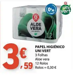 E.Leclerc Papel higiénico uni vert promoção