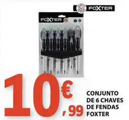 E.Leclerc Conjunto de 6 chaves de fendas foxter promoção