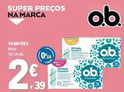 E.Leclerc O.b. tampões promoção