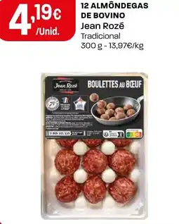 Intermarché 12 almondegas de bovino Jean Rozé promoção