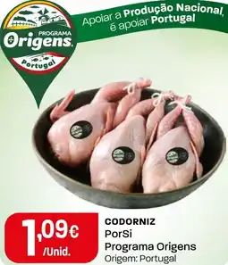 Intermarché CODORNIZ PorSi Programa Origens promoção