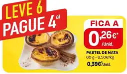 Intermarché Pastel de nata promoção