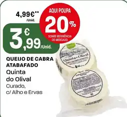 Intermarché Queijo de cabra atabafado Quinta do Olival promoção
