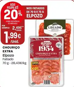 Intermarché Chourico extra Elpozo promoção