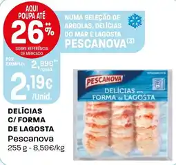 Intermarché Delícias c/ forma de lagosta Pescanova promoção