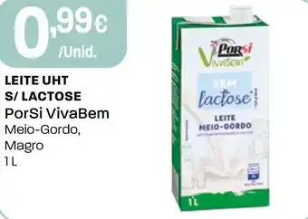 Intermarché Leite uht s/ lactose PorSi VivaBem promoção