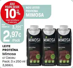 Intermarché Leite proteína Mimosa promoção