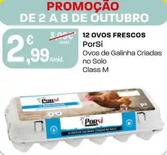 Intermarché 12 ovos frescos PorSi promoção