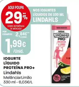 Intermarché Iogurte líquido proteína pro+ Lindahls promoção