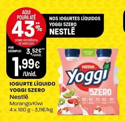 Intermarché Iogurte líquido yoggi 5zero nestlé promoção