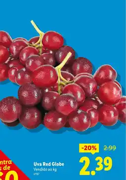 Lidl Uva Red Globe promoção