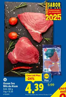 Lidl Ocean Sea Bife de Atum promoção