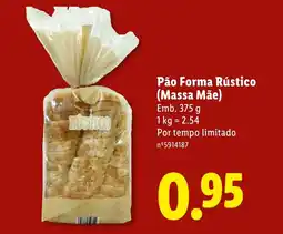 Lidl Pão Forma Rústico (Massa Mãe) promoção