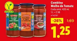 Lidl Combino Molho de Tomate Cada promoção