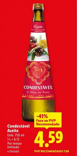 Lidl Condestável Azeite promoção