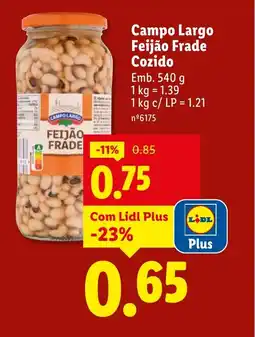 Lidl Campo Largo Feijão Frade Cozido promoção