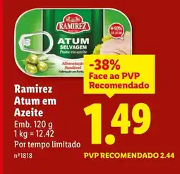 Lidl Ramirez Atum em Azeite promoção
