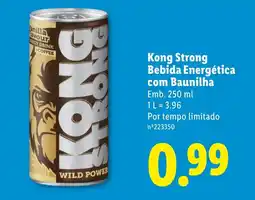 Lidl Kong Strong Bebida Energética com Baunilha promoção