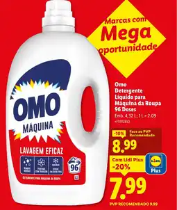 Lidl Omo Detergente Líquido para Máquina da Roupa promoção