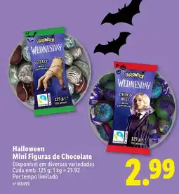 Lidl Halloween Mini Figuras de Chocolate promoção