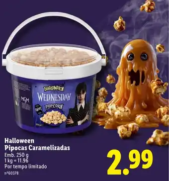 Lidl Halloween Pipocas Caramelizadas promoção