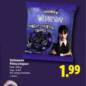 Lidl Halloween Pinta Línguas promoção