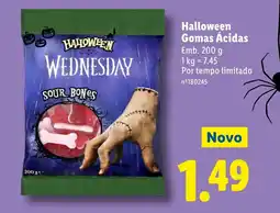Lidl Halloween Gomas Ácidas promoção
