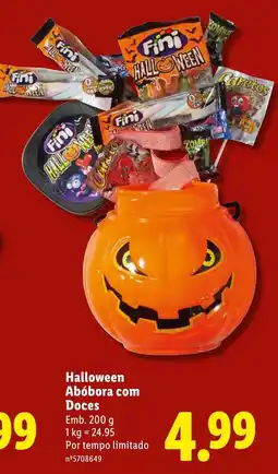 Lidl Halloween Abóbora com Doces promoção