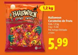 Lidl Halloween Caramelos de Fruta promoção