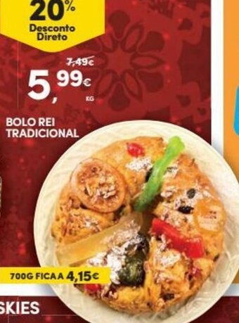 Continente Bolo Rei Tradicional promoção