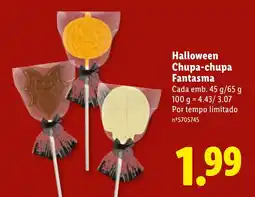 Lidl Halloween Chupa-chupa Fantasma promoção