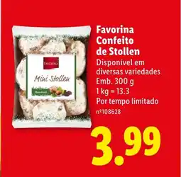 Lidl Favorina Confeito de Stollen promoção