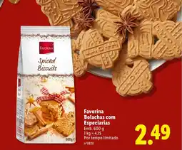Lidl Favorina Bolachas com Especiarias promoção