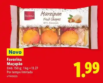 Lidl Favorina Maçapão promoção