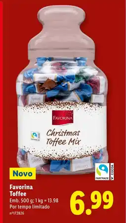 Lidl Favorina Toffee promoção