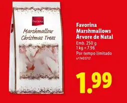 Lidl Favorina Marshmallows Árvore de Natal promoção